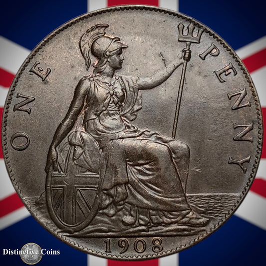 Great Britain 1908 Penny 1d GB6710