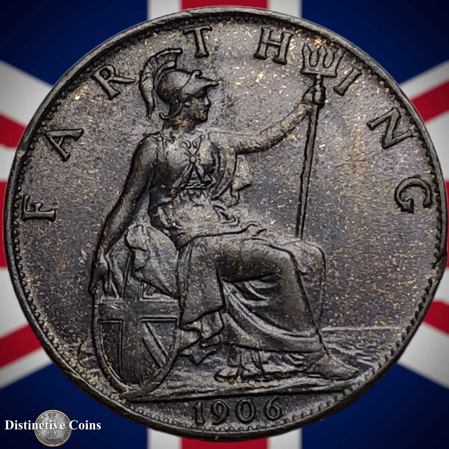 Great Britain 1906 Farthing 1/4d GB4595