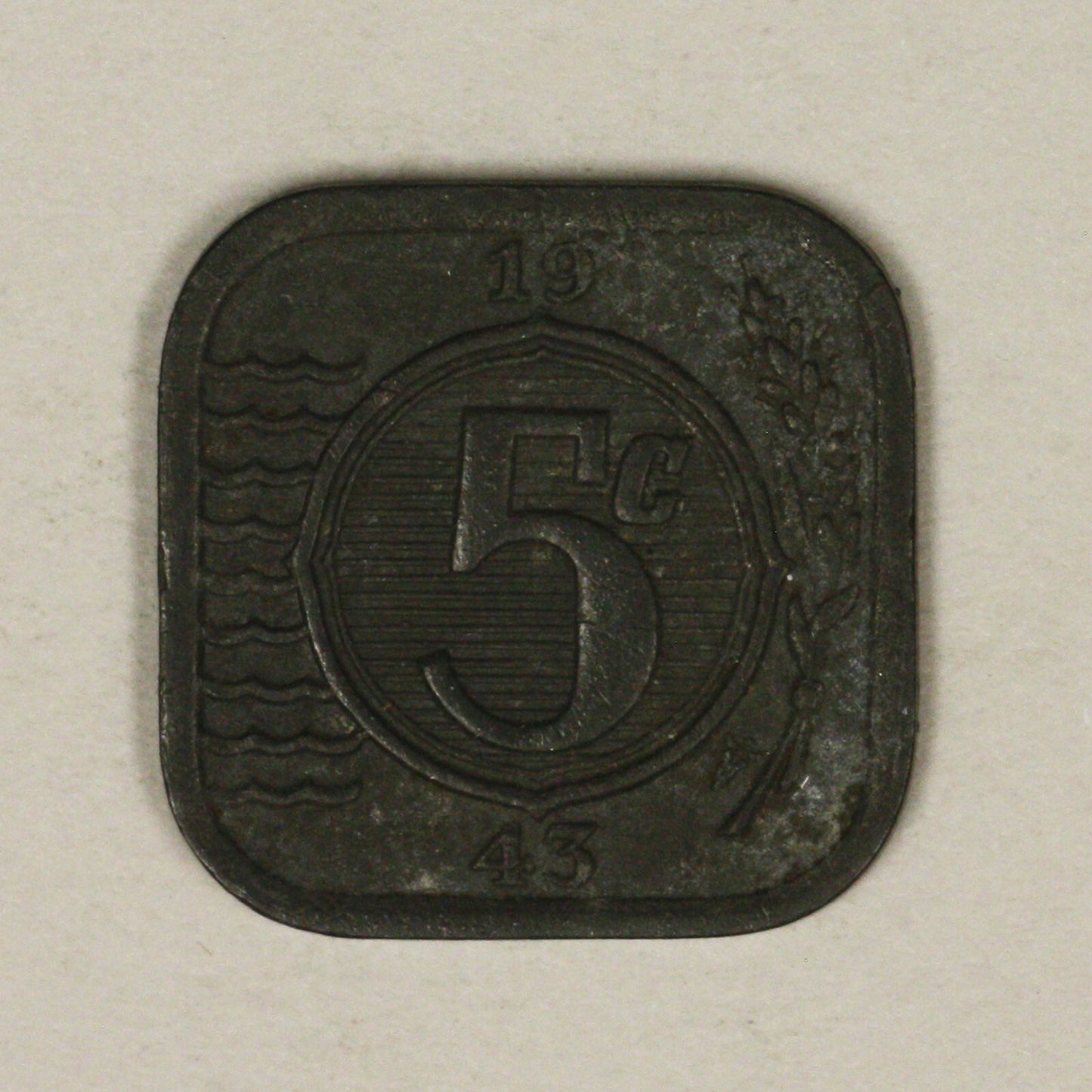 Netherlands 1943 5 five cents XF