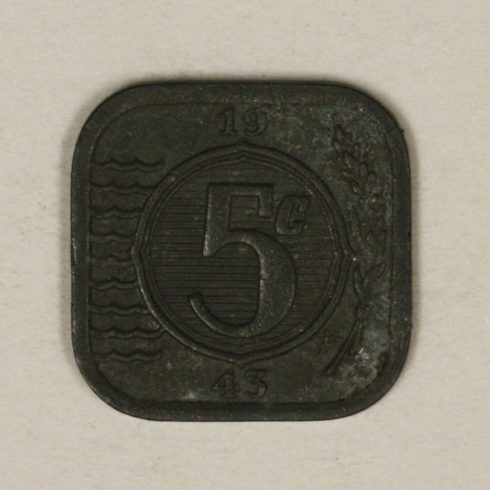 Netherlands 1943 5 five cents XF