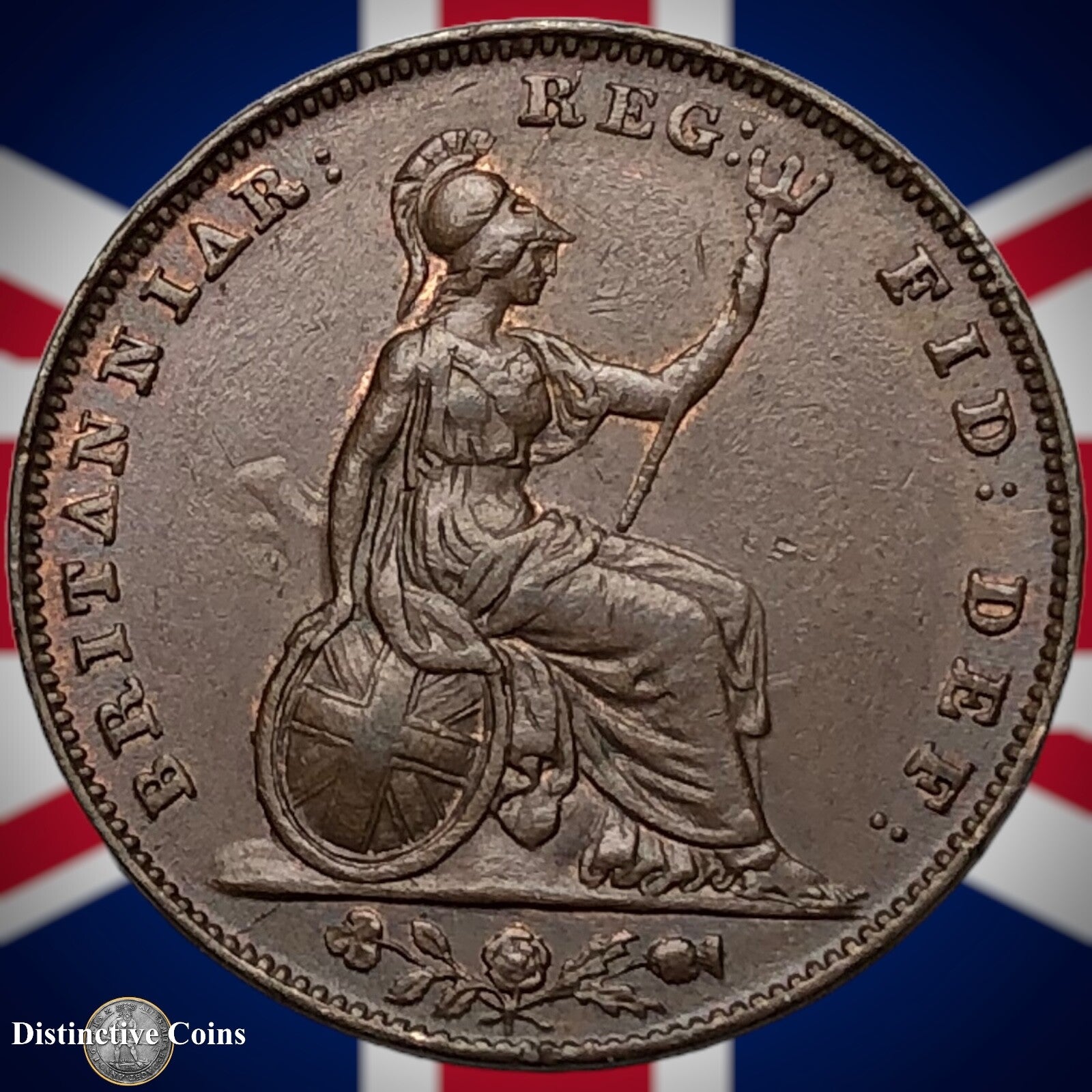 Great Britain 1850 Farthing 1/4d GB3435