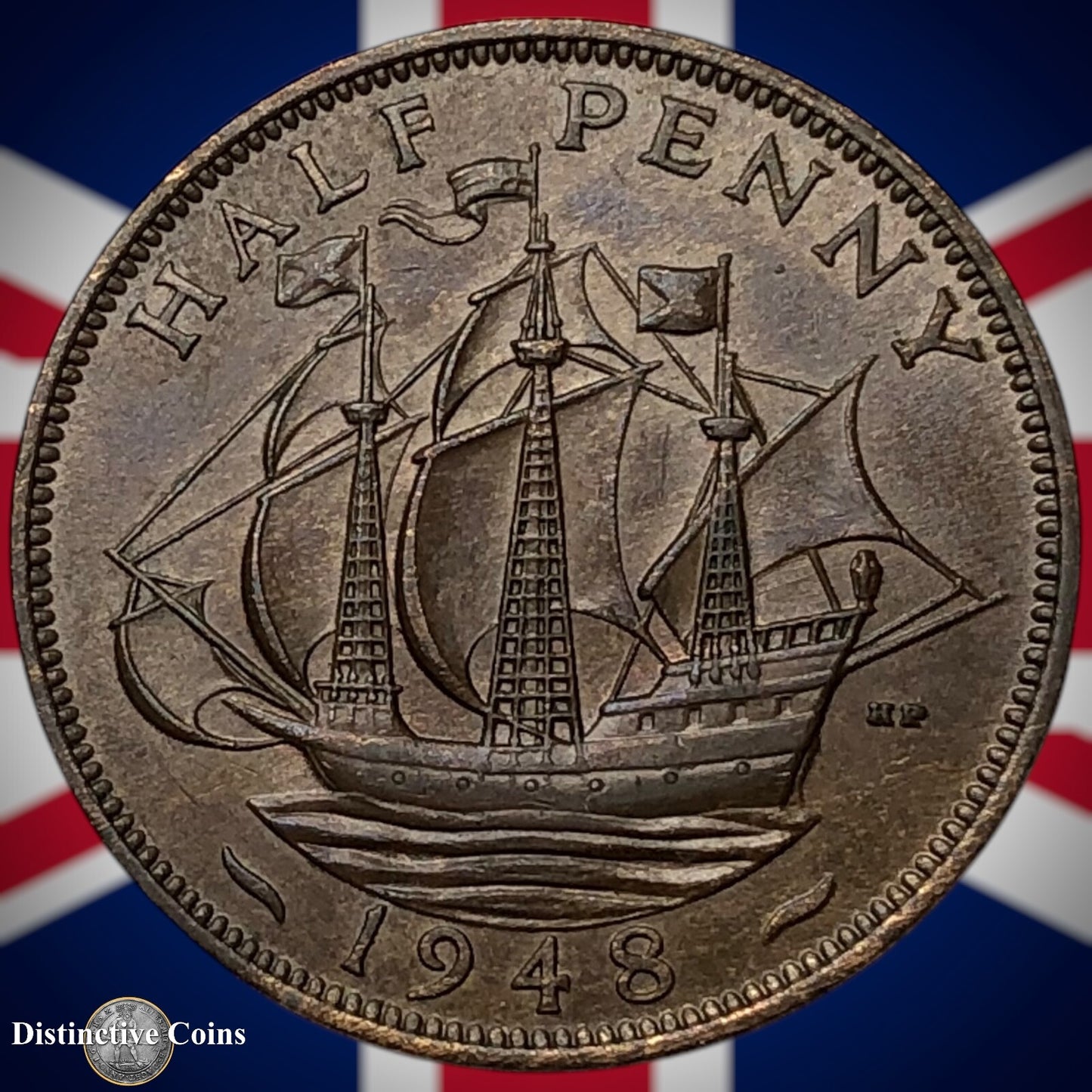 Great Britain 1948 Half Penny 1/2d GB6056