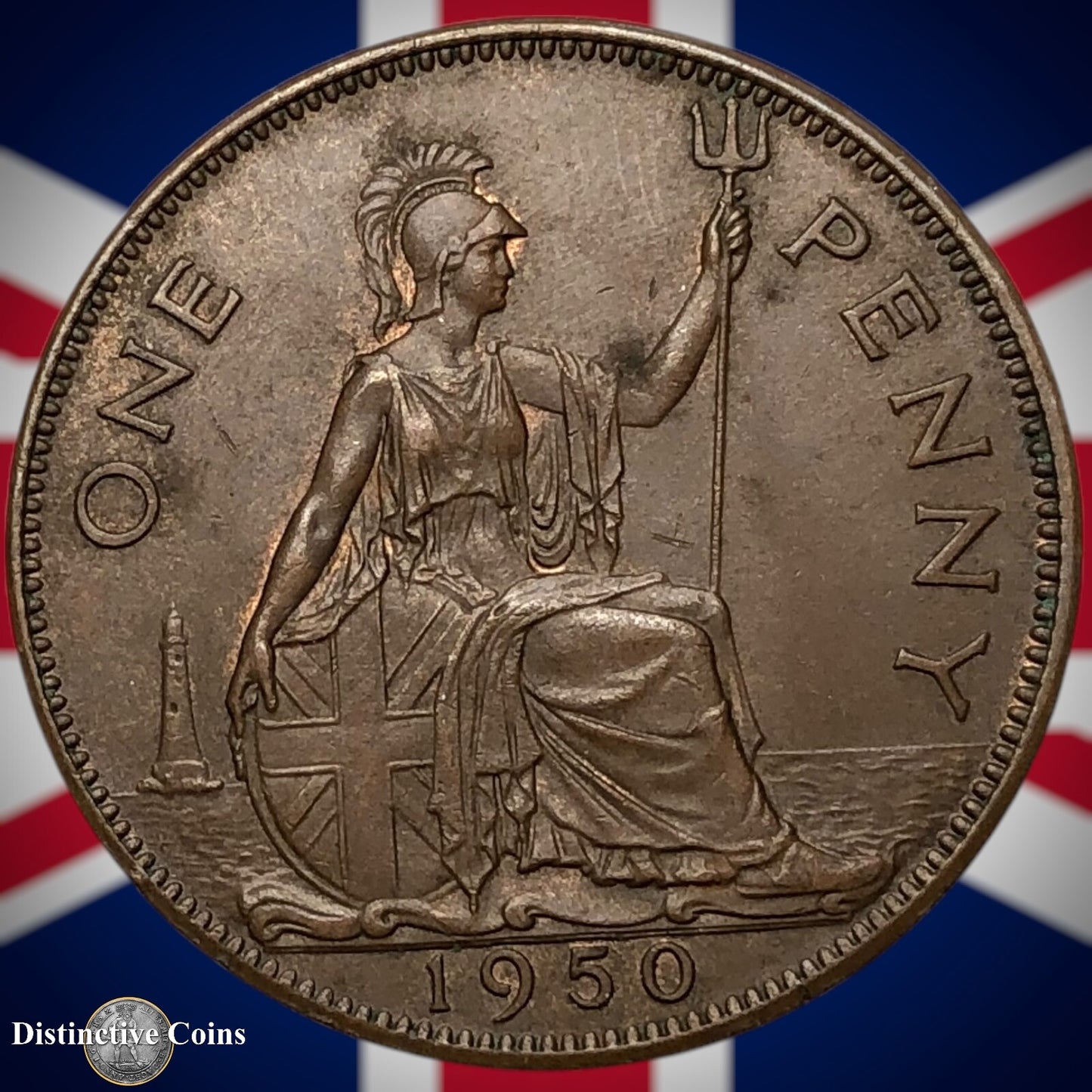 Great Britain 1950 Penny 1d GB7312