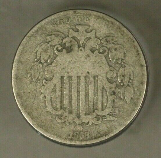 1868 Shield Nickel Circulated