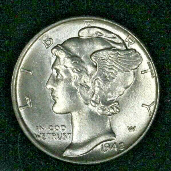 US 1942 S Mercury Dime 10 Cents FB   A2643