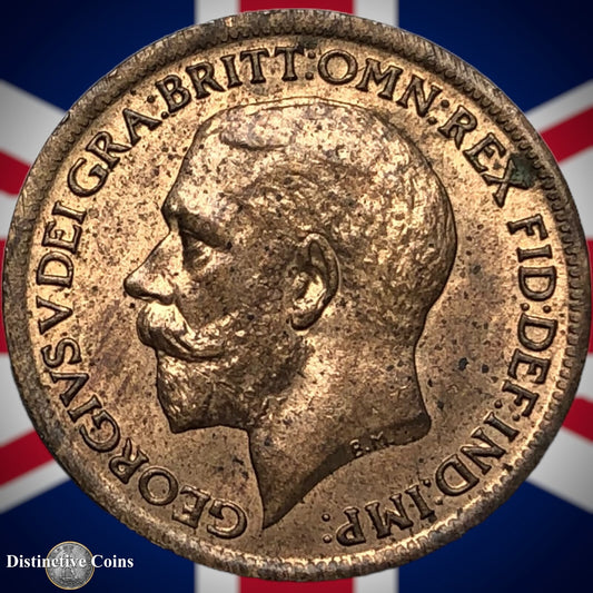 Great Britain 1918 Farthing 1/4d GB4713