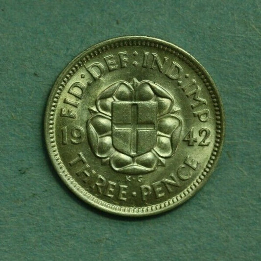 Great Britain 1942 3 Pence UNC  A387