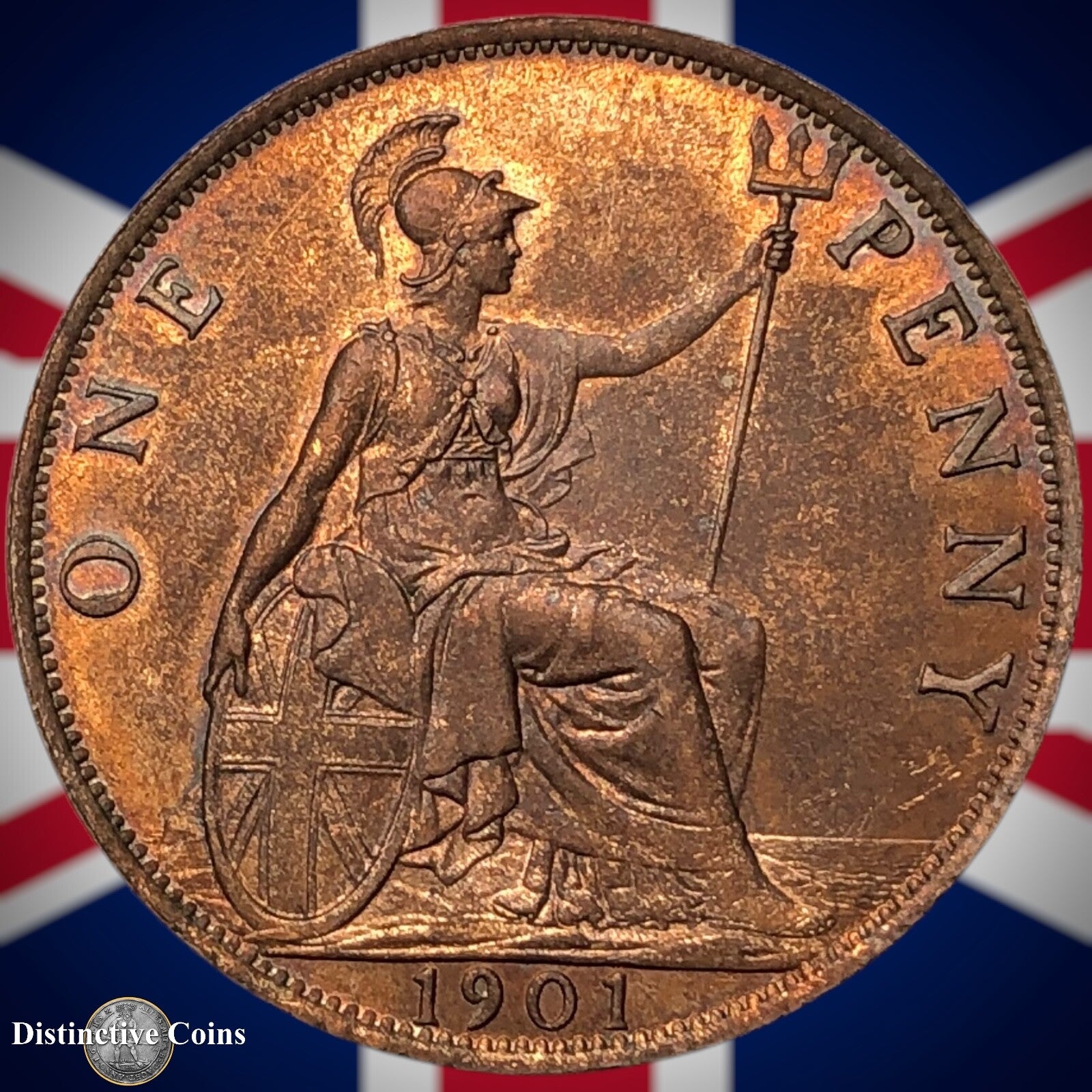 Great Britain 1901 Penny 1d GB6653