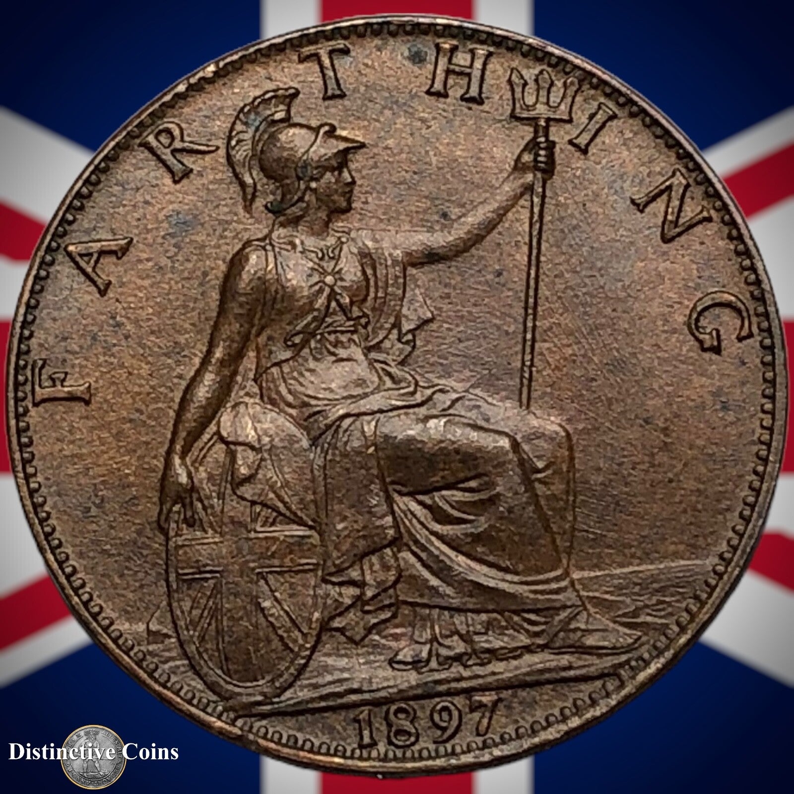 Great Britain 1897 Farthing 1/4d GB4451