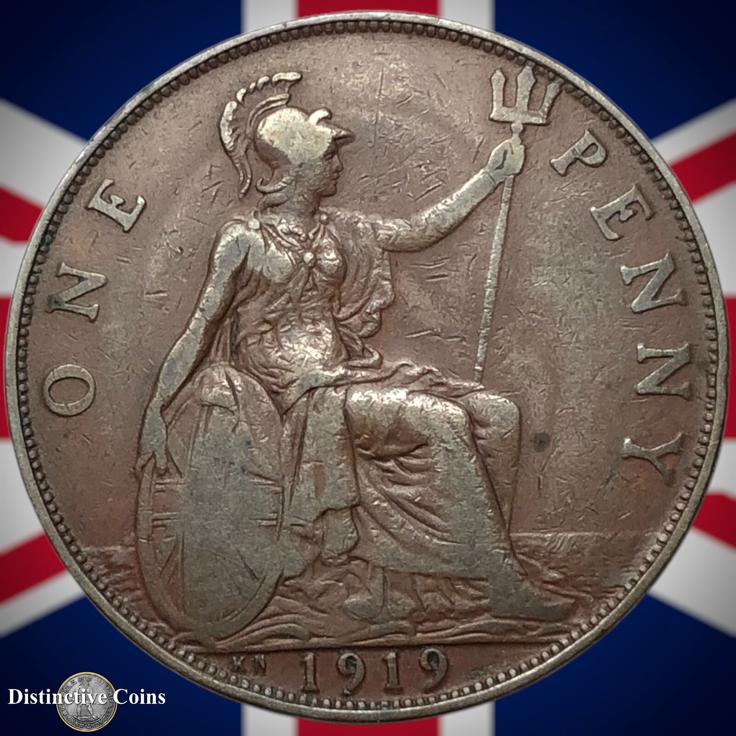 Great Britain 1919 KN Penny 1d GB6938