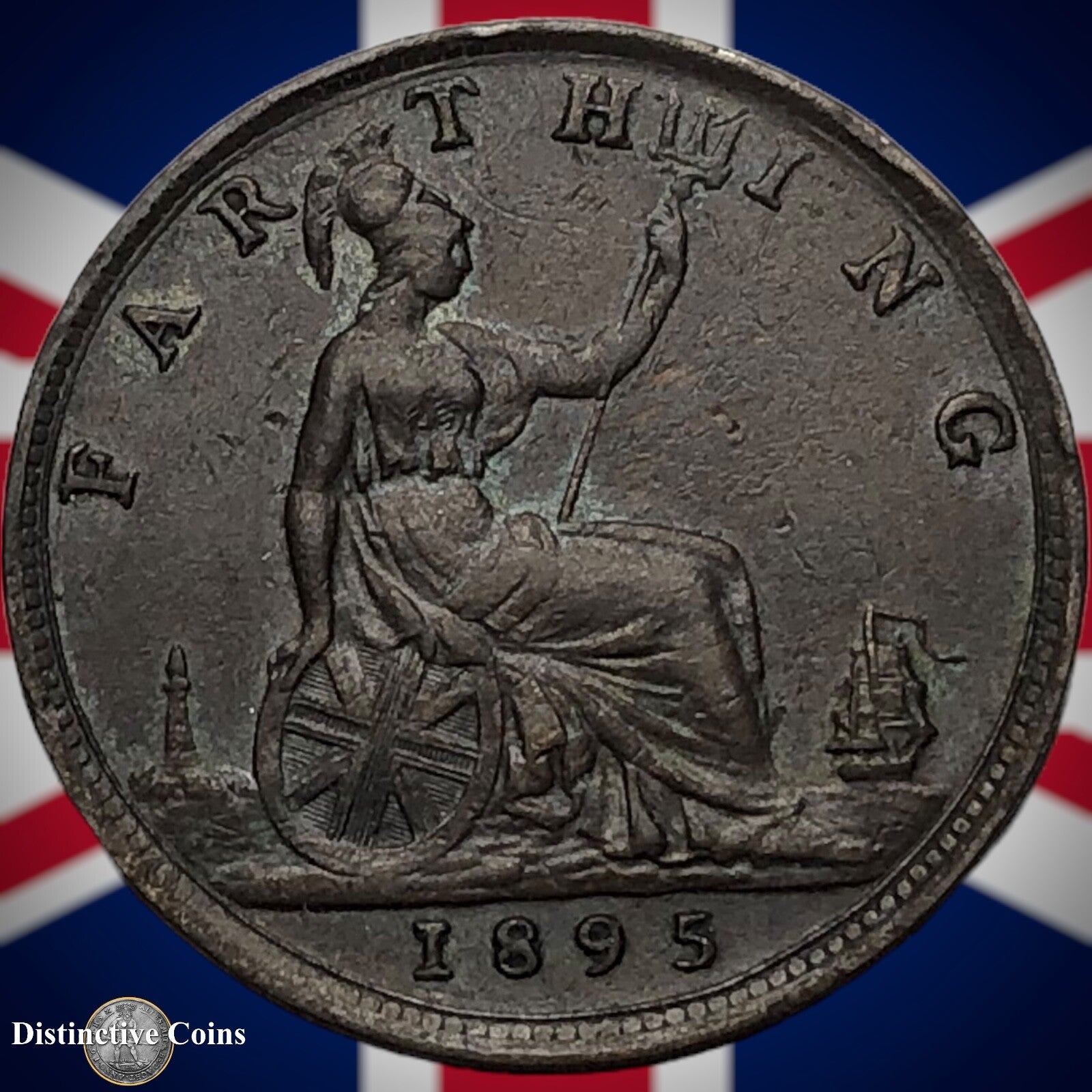 Great Britain 1895 Farthing 1/4d GB4399