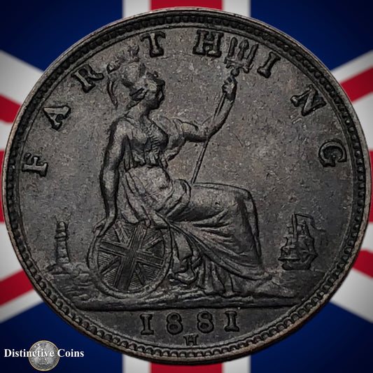 Great Britain 1881 H Farthing 1/4d GB4015