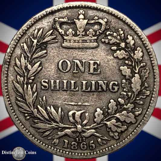Great Britain 1865 British One Shilling GB0280