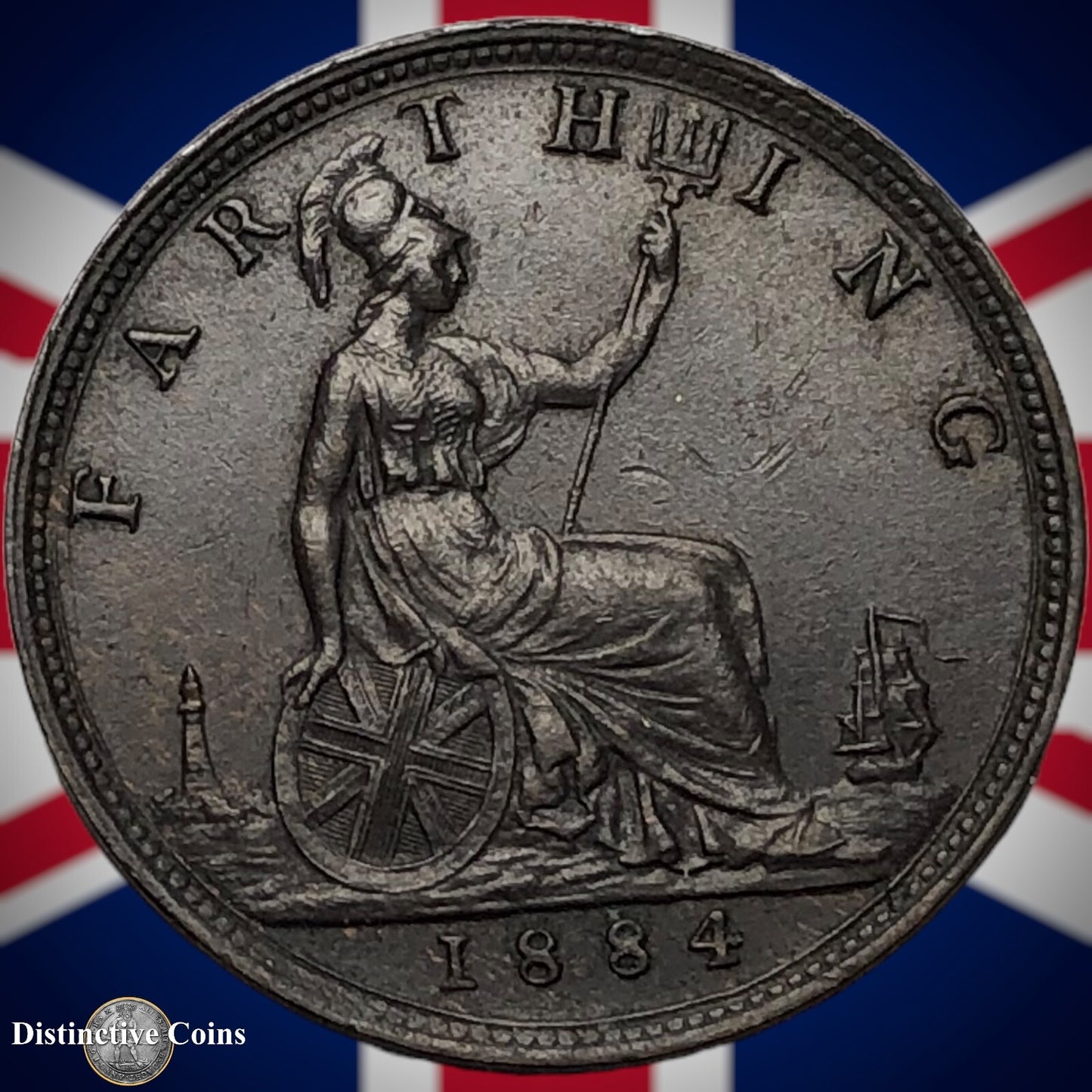 Great Britain 1884 Farthing 1/4d GB4108