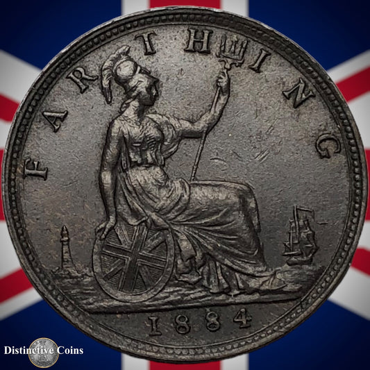 Great Britain 1884 Farthing 1/4d GB4108