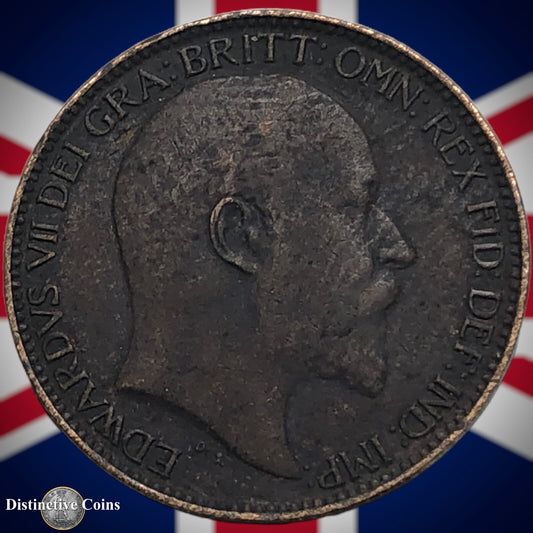 Great Britain 1910 Farthing 1/4d GB4636