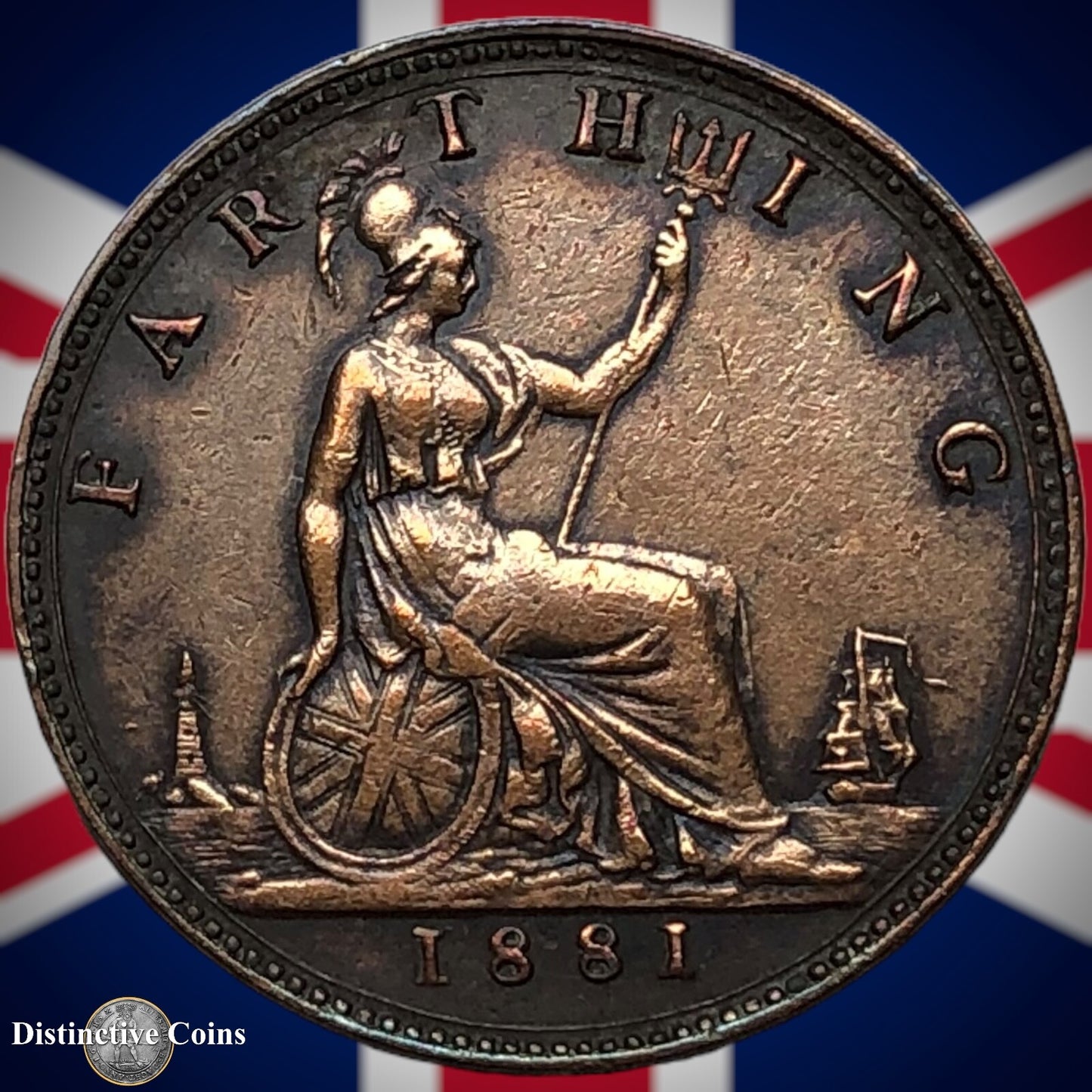 Great Britain 1881 Farthing 1/4d GB3856