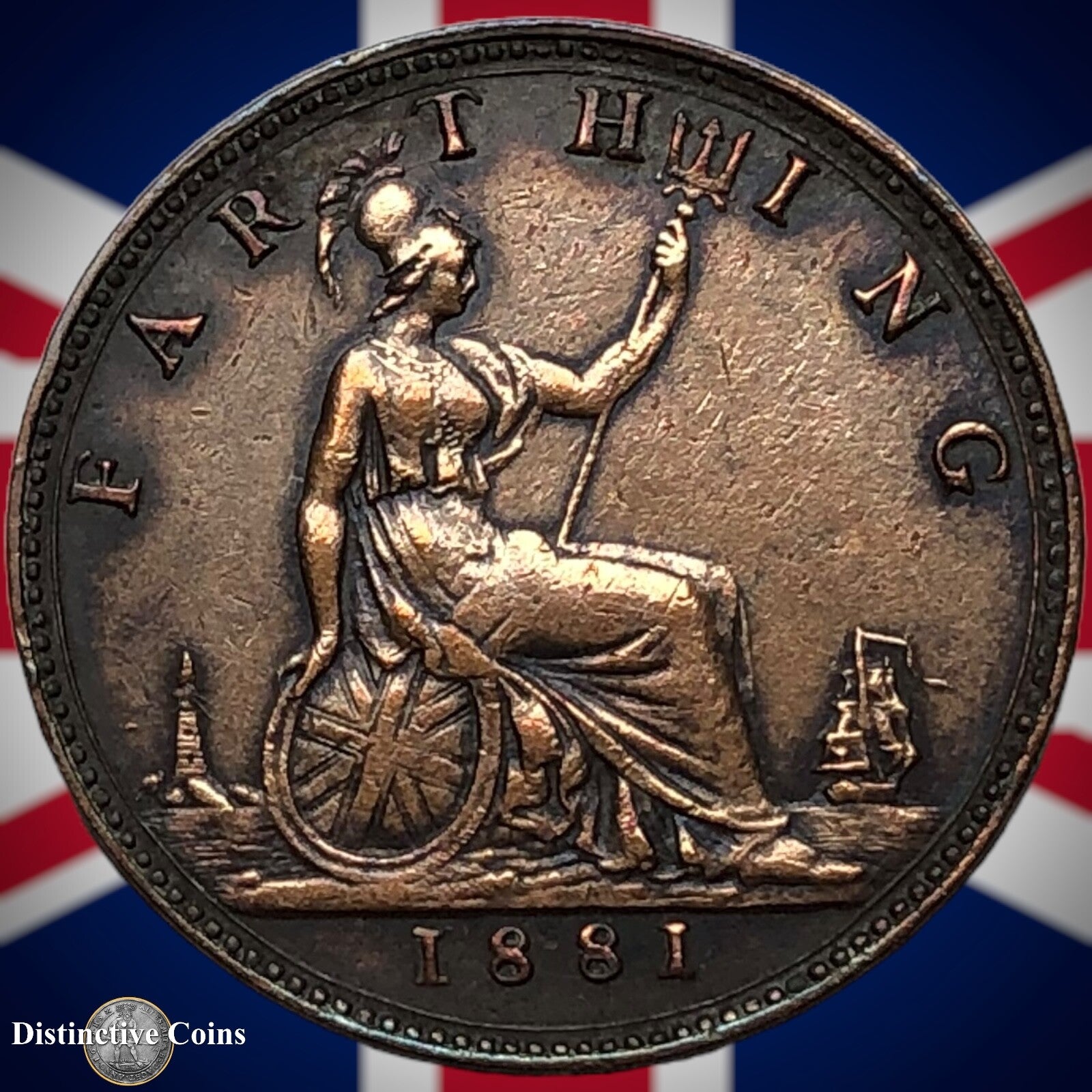 Great Britain 1881 Farthing 1/4d GB3856