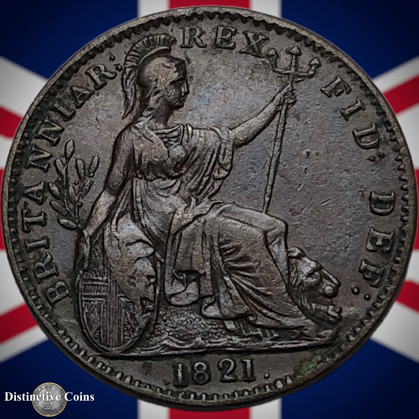 Great Britain 1821 Farthing 1/4d GB3230