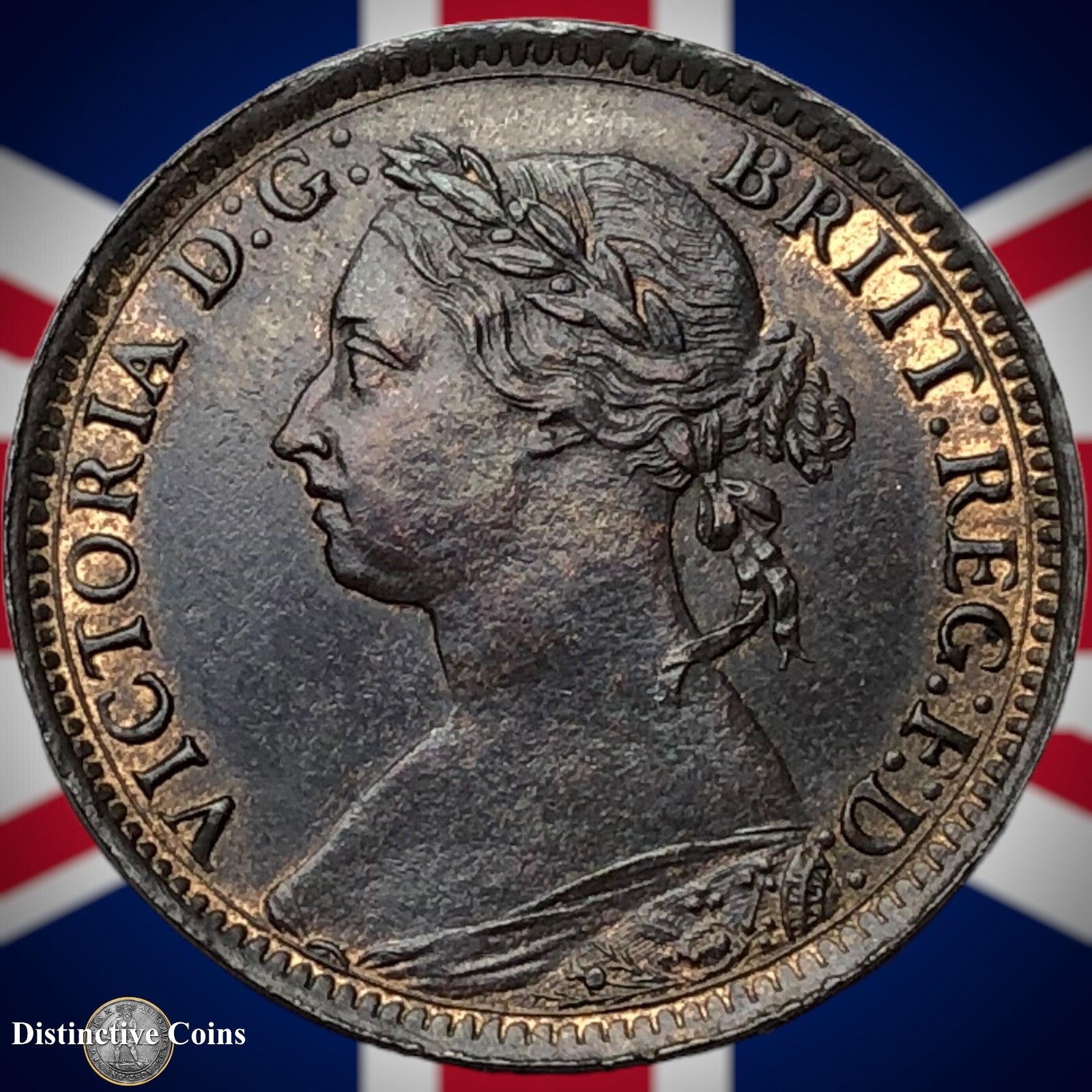 Great Britain 1885 Farthing 1/4d GB4174