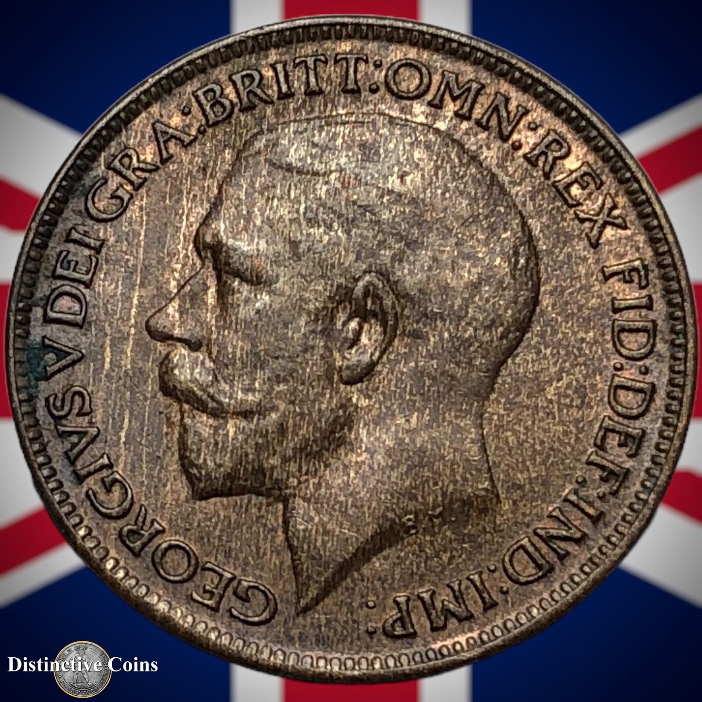 Great Britain 1918 Farthing 1/4d GB4709
