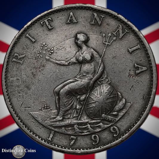 Great Britain 1799 Half Penny 1/2d GB5123