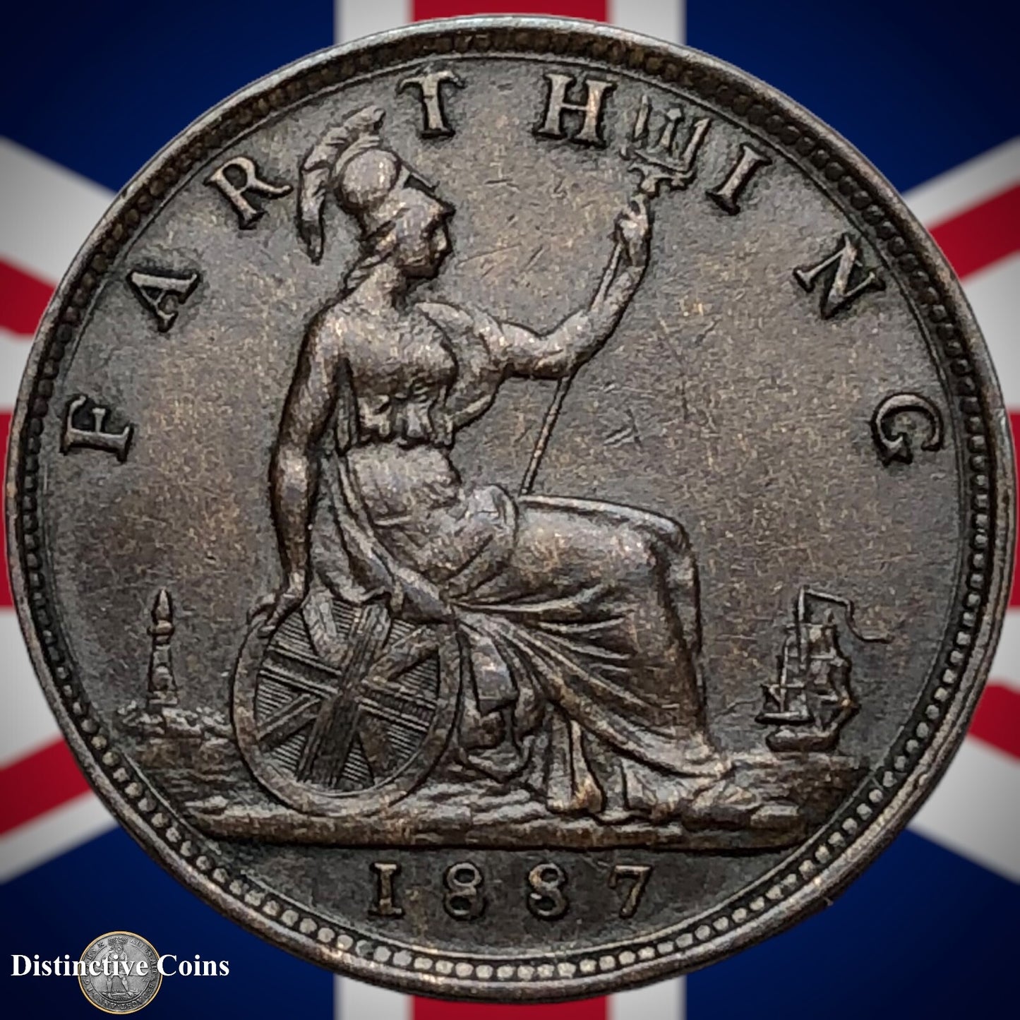 Great Britain 1887 Farthing 1/4d GB4248