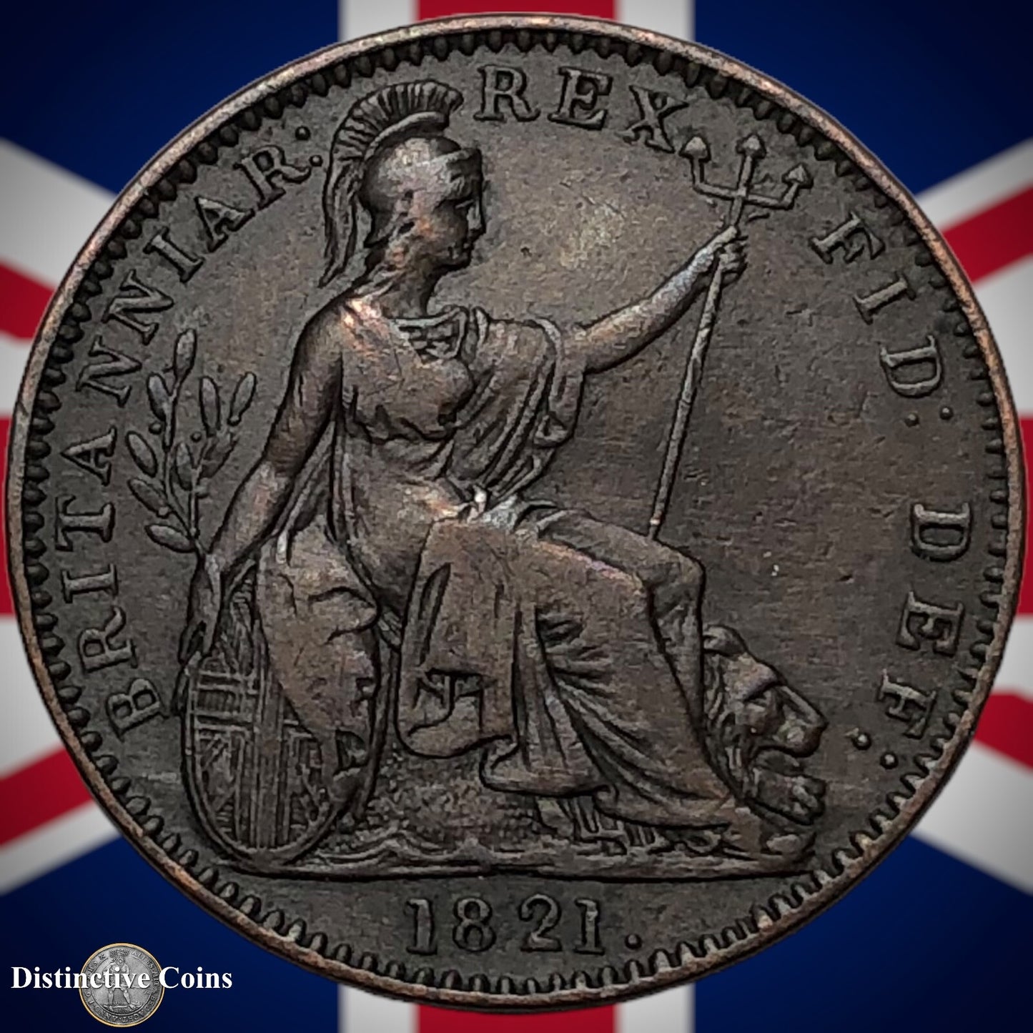 Great Britain 1821 Farthing 1/4d GB3227