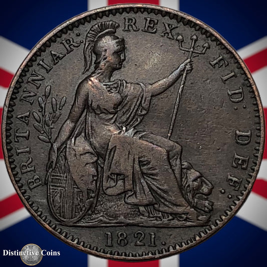 Great Britain 1821 Farthing 1/4d GB3227