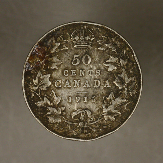 Canada 50 cents 1916 Very Pleasant