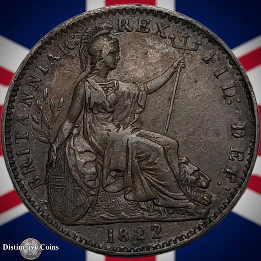 Great Britain 1822 Farthing 1/4d GB3254