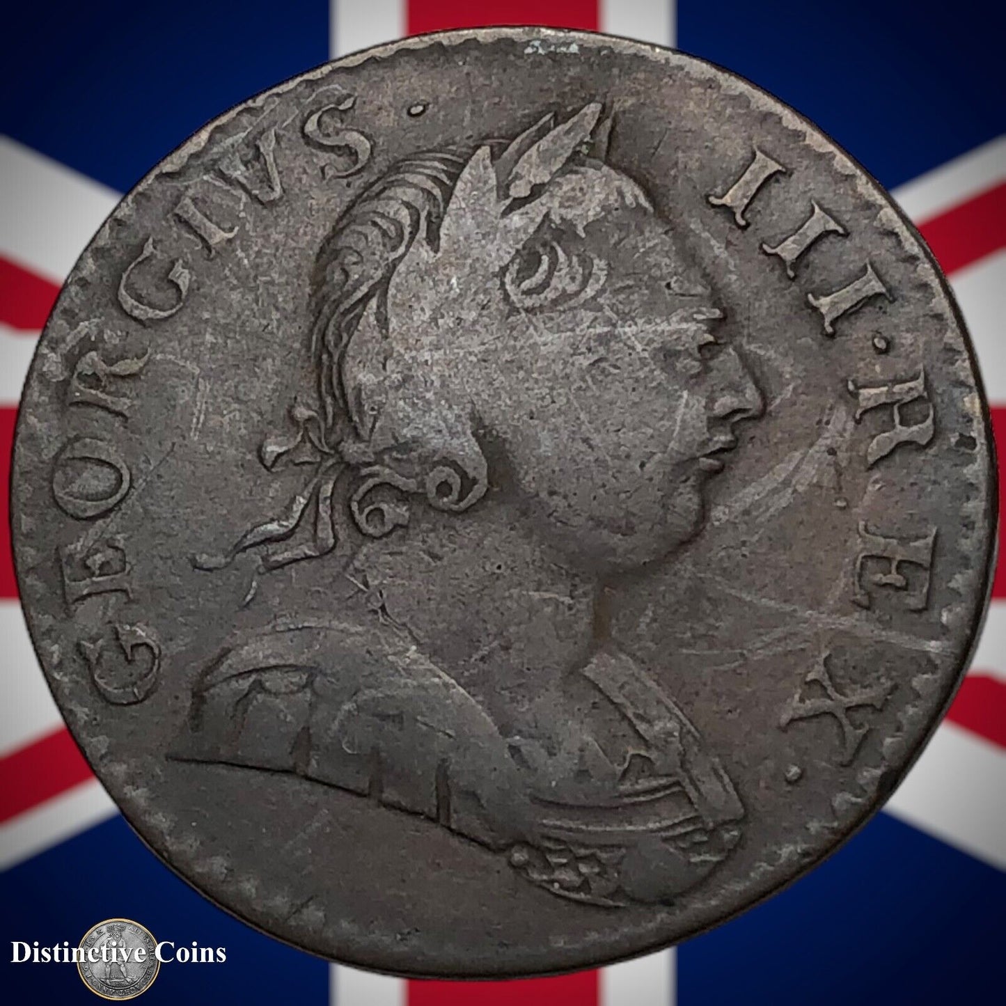 Great Britain 1775 Half Penny 1/2d GB5110