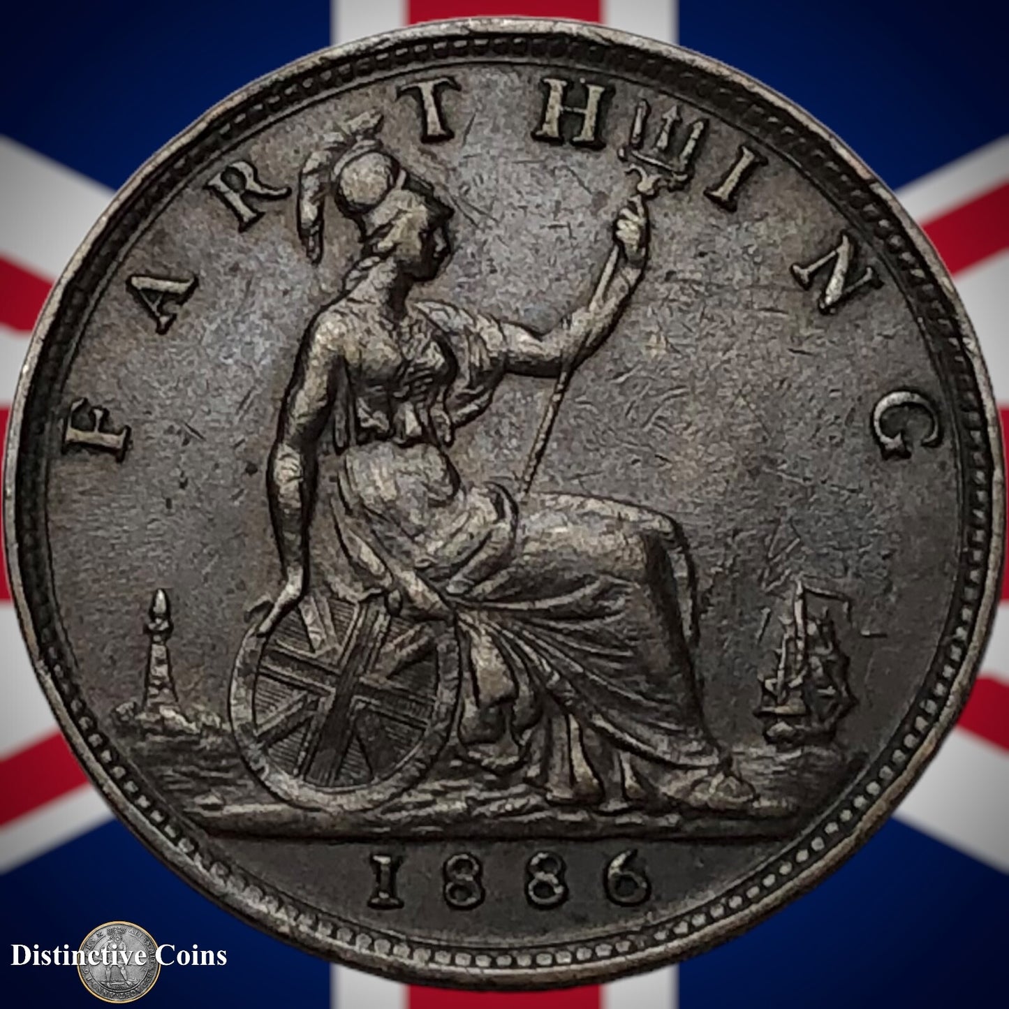 Great Britain 1886 Farthing 1/4d GB4199