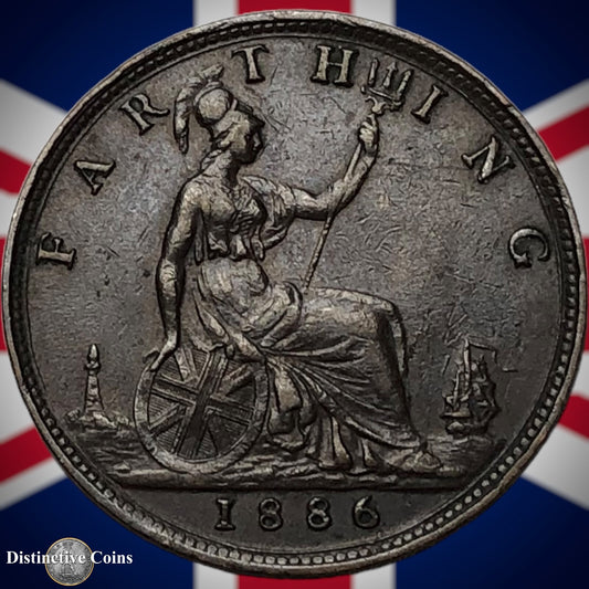 Great Britain 1886 Farthing 1/4d GB4199