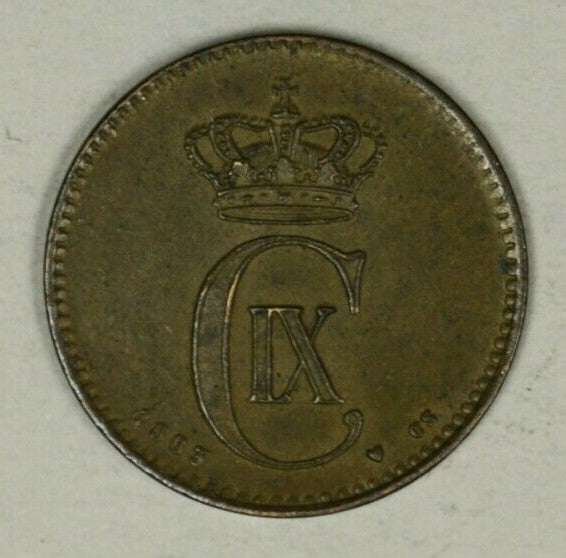 Denmark  2 Ore 1883   AU/UNC A2410