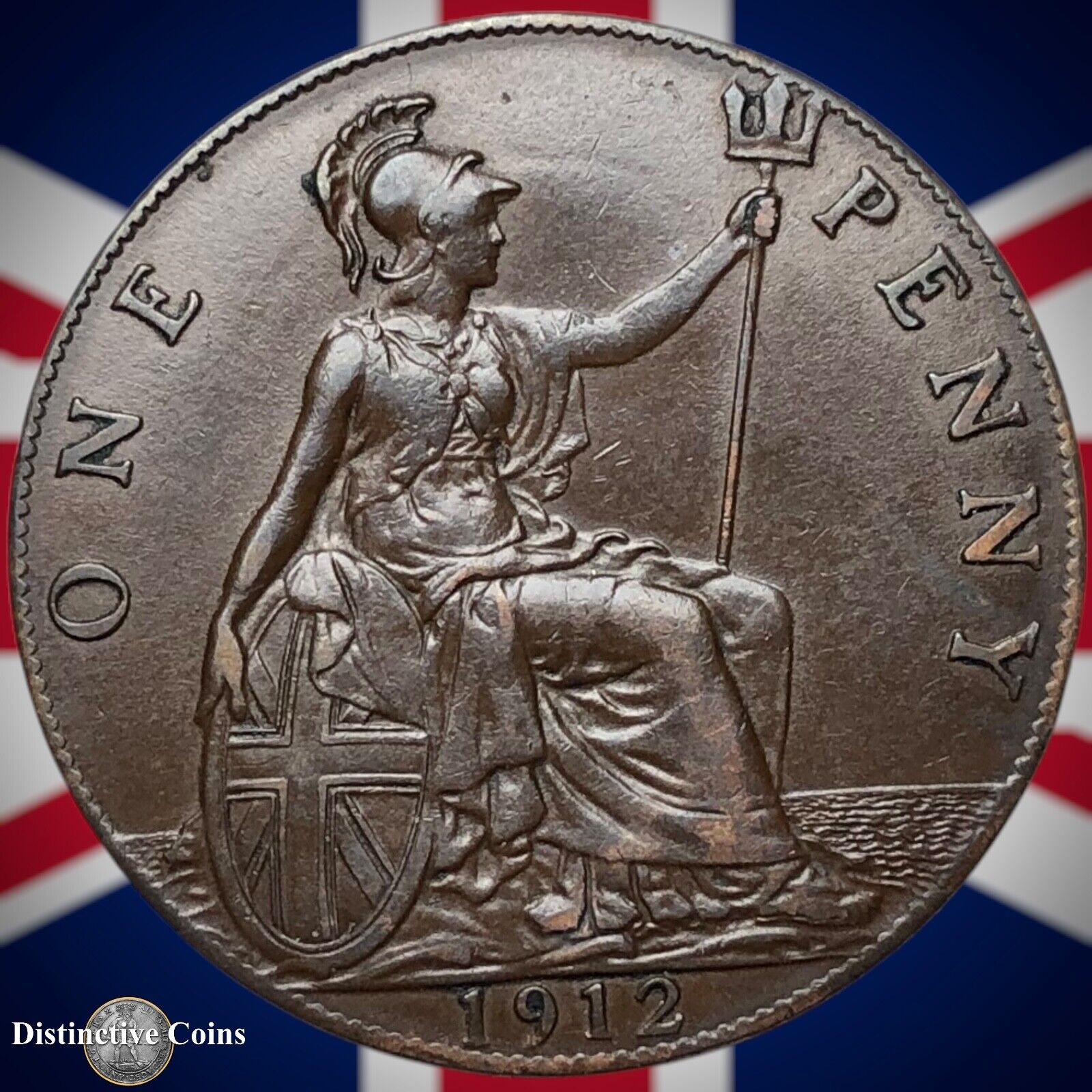 Great Britain 1912 Penny 1d GB6766