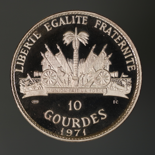 Haiti 1971 10 Gourdes Stalking Turkey Cherokee A3465