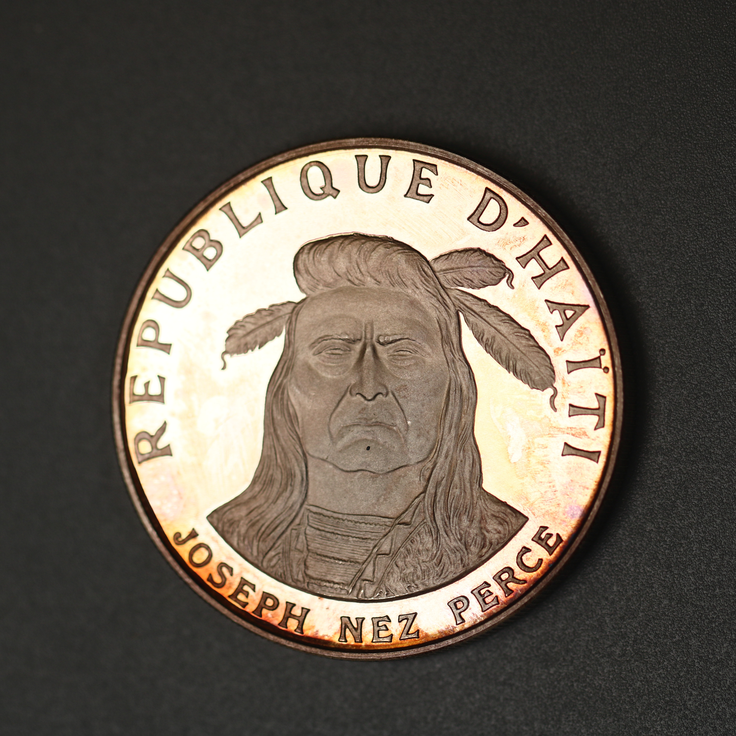 Haiti 1971 10 Gourdes Joseph Nez Perce nicely toned A3470