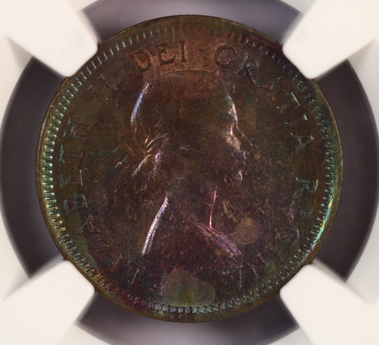 Canada 1953 One Cent No Shoulder Fold MS-65 S794