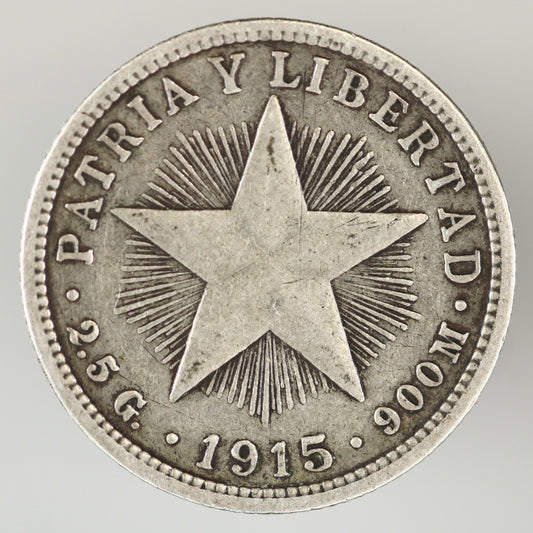 Cuba 1915 10 Centavos A3537