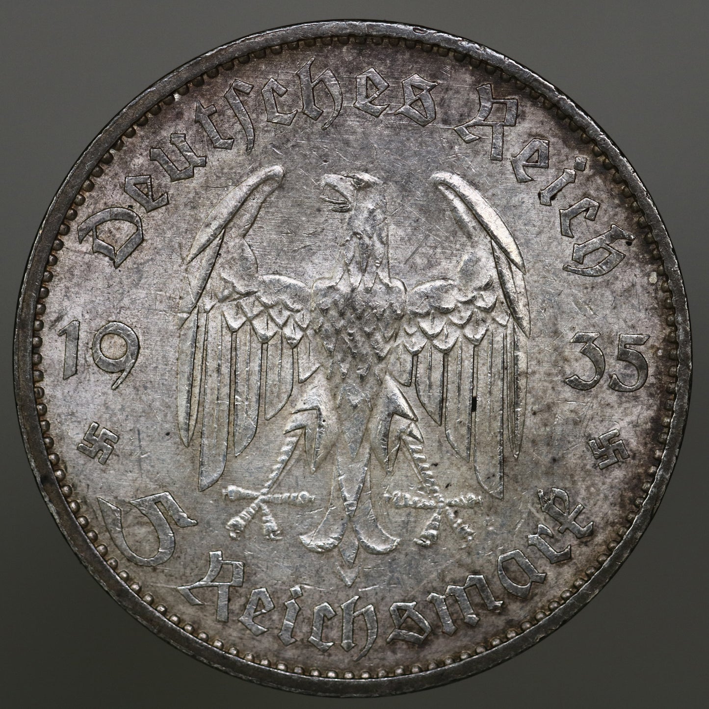 Germany 1935 A 5 Reichsmark A3638