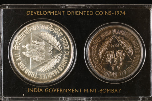 India 1974 Development Oriented Coin Set B561