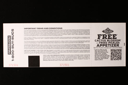 MLB Paul Skenes Debut Ticket vs. Chicago Cubs at PNC Park B586