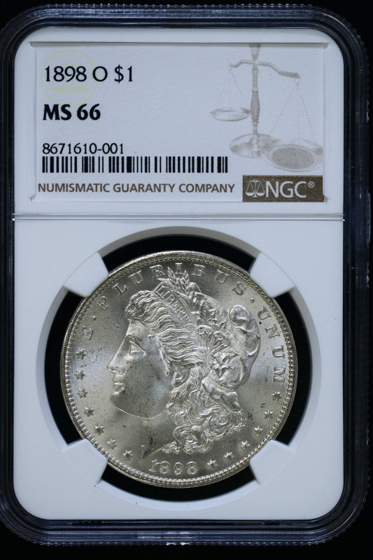 US 1898-O Morgan Silver Dollar MS-66 NCG S849