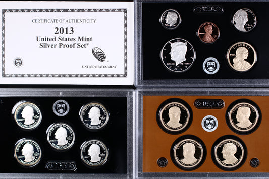 US 2013 Silver Proof Set in mint packaging B584