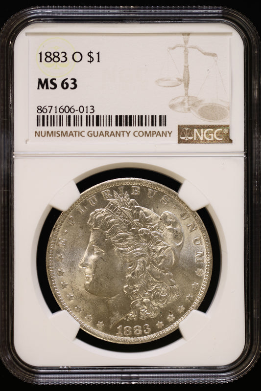 US 1883-O Morgan Silver Dollar MS-63 NCG S806