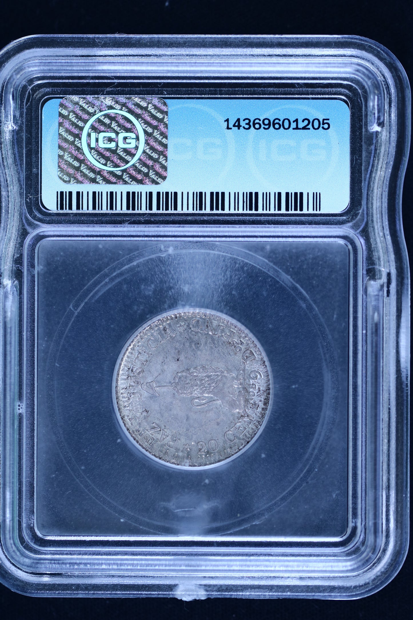 Paraguay Silver Restrike Pattern 20 Centavos S790