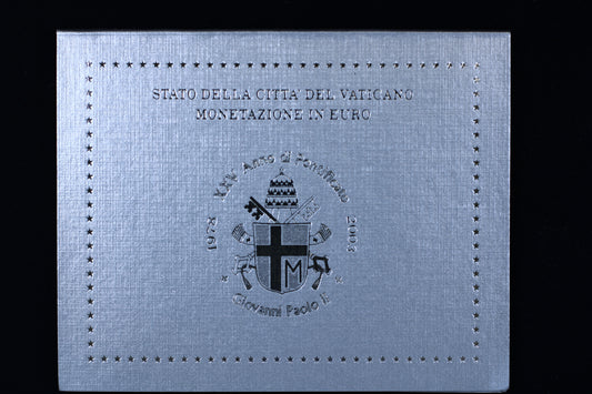 Vatican 2003 Brilliant Uncirculated (BU) Euro Coin Set B572