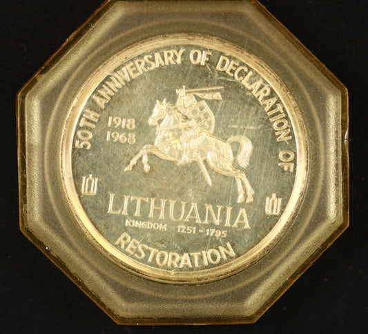 Lithuania 1968 commemorative 50th Anniversary of Lithuanian Independence (1918-1968) B566