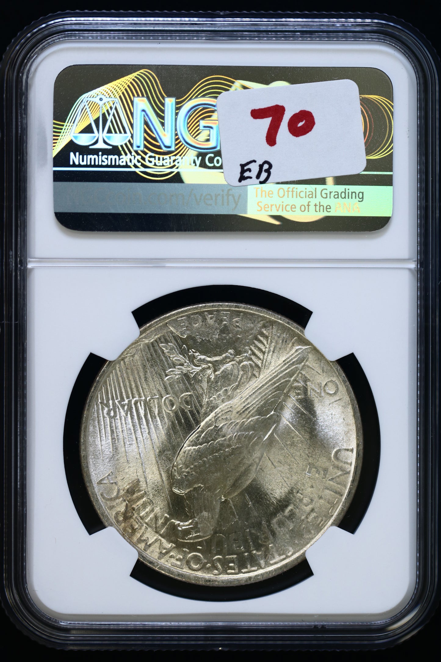 US 1924 Peace Silver Dollar MS-63 NCG S871